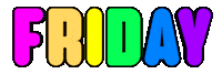 Party Rainbow Sticker