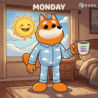 Waking Up Smiling Sun GIF by BONK