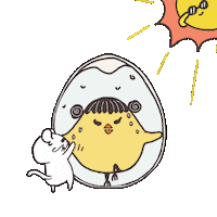 Cat Egg Sticker