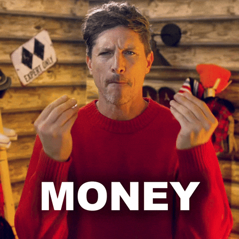 Simon Rex Money GIF by GIPHY IRL