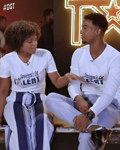 dominicanasgottalent giphygifmaker couple pareja dgt GIF