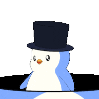 Top Hat Loop Sticker by Pudgy Penguins