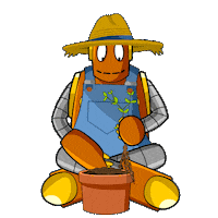 Robot Growing Sticker by BrainPOP