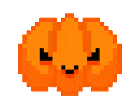 Jack-O-Lantern Pixel Sticker