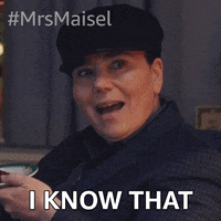 Alex Borstein Prime Video GIF by The Marvelous Mrs. Maisel