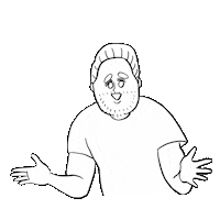 Happy French Sticker