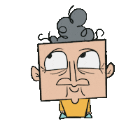 Woman Think Sticker