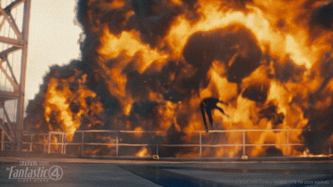 Jumping Fantastic Four GIF by Marvel Studios