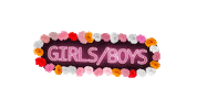Balcony kiss running girls america Sticker
