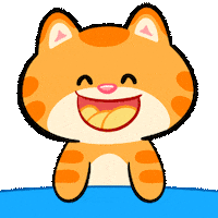 Hungry Cat Sticker by UpStudiosWorld