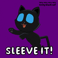 Glow Black Cat GIF by VeeFriends
