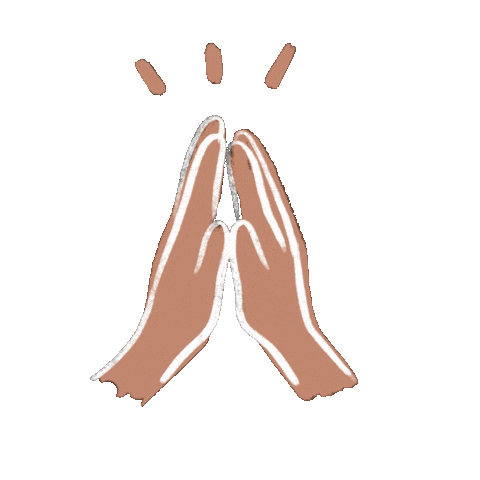 Pray Praying Hands Sticker by Thirsty For Art