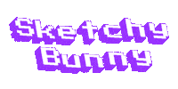 Sketchy Bunny Sticker