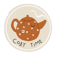 Tea Time Fall Sticker