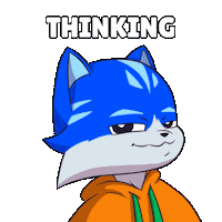 Think About It Sticker by Toshithecat