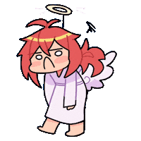 savagemeow angel genshin impact genshin cross Sticker