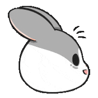 Happy Bunny Sticker by YUKIJI