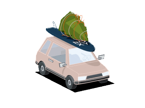 Road Trip Christmas Sticker by ROXY