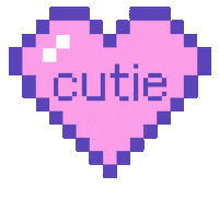 ShopMyViolet pixel art pastel cutie candy heart Sticker
