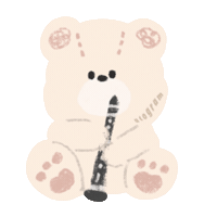音楽 Clarinet Sticker