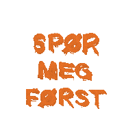 Orange Asking Sticker by Sanitetskvinnene