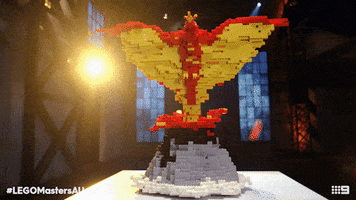 Hamish Blake Reaction GIF by LEGO Masters Australia