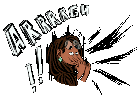 ByOzii scream yell anxious argh Sticker