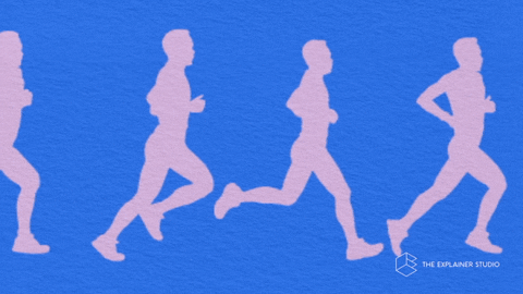 Health Running GIF by The Explainer Studio