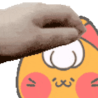 Pat Head Cat Sticker