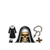 Halloween Skull Sticker