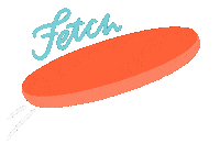 Dog Fetch Sticker