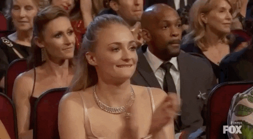 Sophie Turner Clap GIF by Emmys