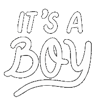 Its A Boy Celebration Sticker