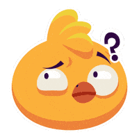 Chicken Pregunta Sticker