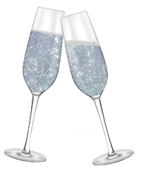 Cheers Glitter Sticker by Fashion Nova