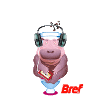 HenkelBref music jumping selfcare headphones Sticker