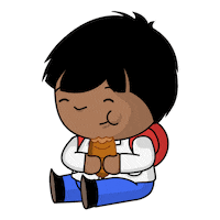 Argentina Eating Sticker by Canal Pakapaka