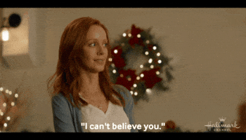Shocked Christmas In July GIF by Hallmark Channel