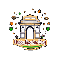 Republic Day Celebration Sticker