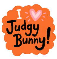 Judgybunny Sticker by Linzie Hunter