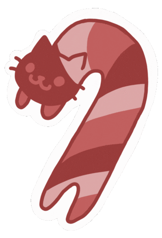 Cat Christmas Sticker by arisanojima