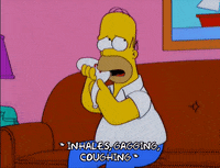 choking homer simpson GIF