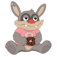 Pink Eating Sticker