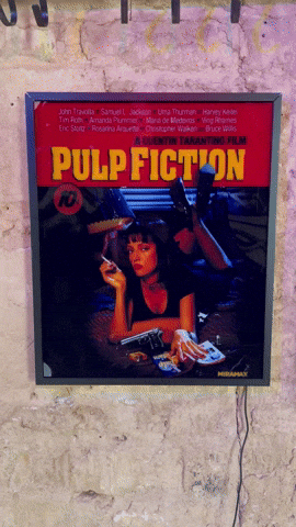 smithers1969 art movie poster pulp fiction GIF