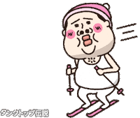 Snow Ski Sticker
