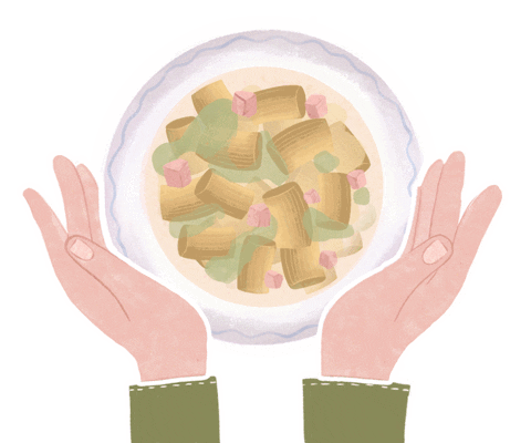 Comida Eating Sticker by Boh! Edizioni