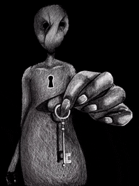 mansondii love heart horror spooky GIF