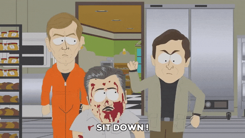 mad knife fight GIF by South Park 