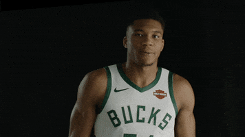 flexing giannis antetokounmpo GIF by Milwaukee Bucks