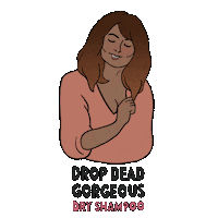 Drop Dead Gorgeous Hair Flip Sticker by Handmade Heroes